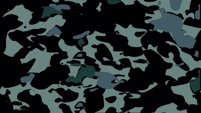 Seamless pattern with geometric camouflage transition