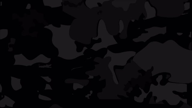 Black camouflage seamless pattern pattern transition