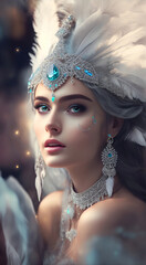 Fototapeta premium Ethereal ethnic woman
