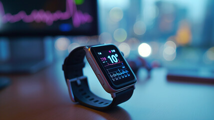 Wearable health technology devices monitoring a patient's health metrics in real-time