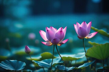 Obraz premium pink lotus flower