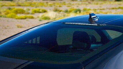 Rear window on a car