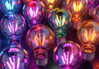 Colorful Light Bulbs