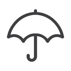Umbrella icon. Weather accessory. Vector illustration