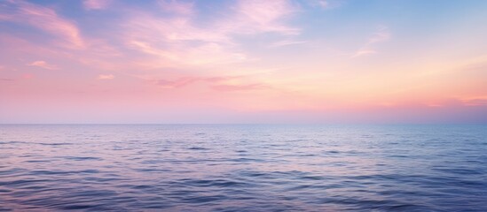 Obraz premium Twilight sky over the sea with copy space image.