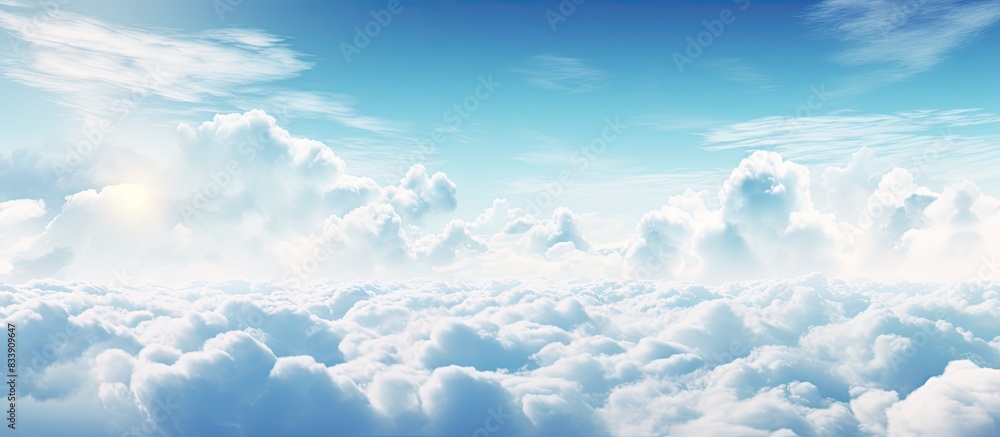 Aufkleber cloudy sky providing a scenic backdrop with copy space image.