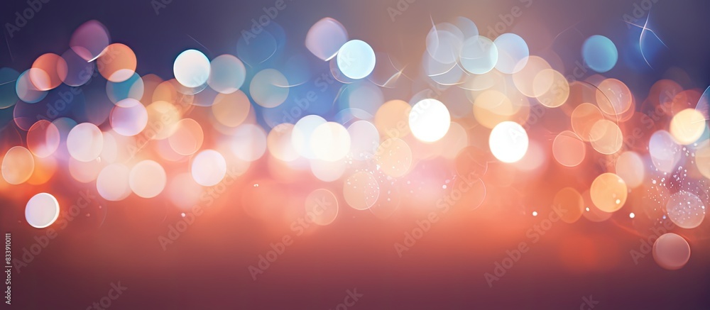 Poster Blurry bokeh background with copy space image.
