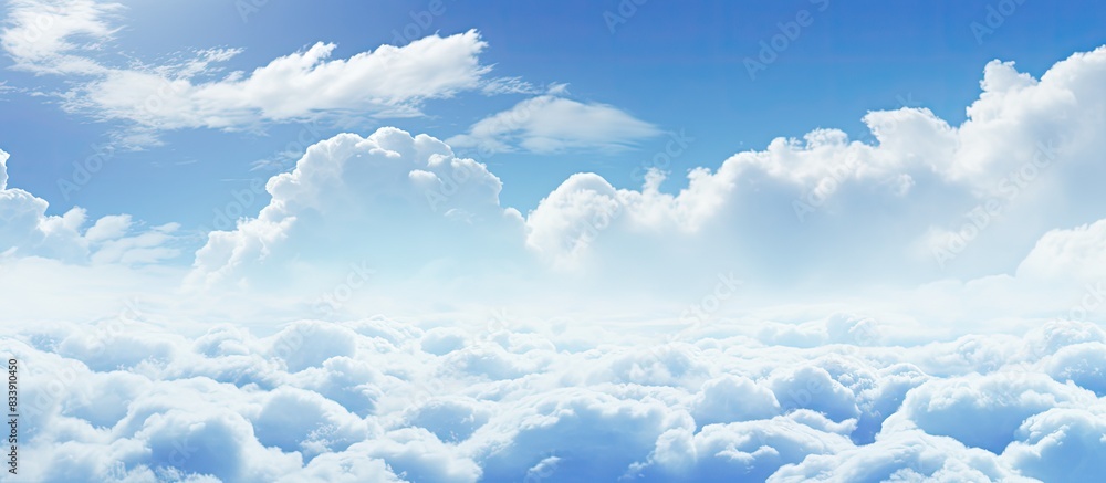 Poster cloudy sky with blank copy space image.