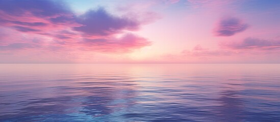 Obraz premium Twilight sky over the sea with copy space image.