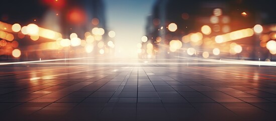Abstract background with a blurred outdoor street in the copy space image.
