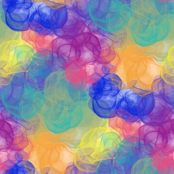 Patr&oacute;n sin costuras, patr&oacute;n infinito,. Arte abstracto y colorido para estampado de telas o dise&ntilde;o de empaque. Manchas de tinta de alcohol y acuarela coloridas. Arte abstracto de colores.