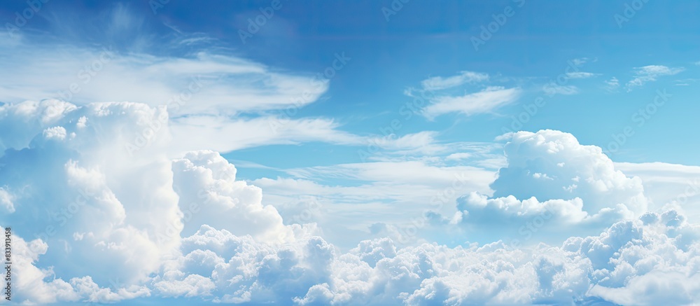 Poster cloudy sky with blank copy space image.