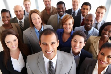 Fototapeta premium Successful team managed to finish project teamwork reward engaged satisfied employees in office diverse colleagues professional corporate environment task done completed talented motivated managers