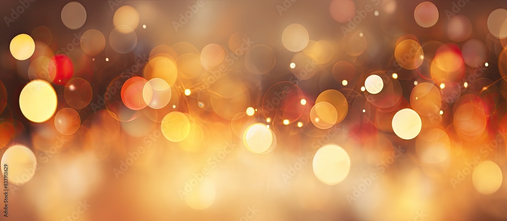 Poster Blurry bokeh background with copy space image.