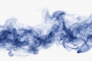 Close-up image of smoke on a white background