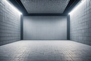 Fototapeta premium empty white room