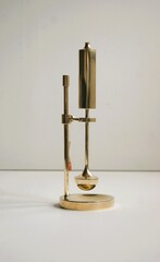 Oil lamp in maritime gyro design that keeps it vertical position. Danish design from the 1960s.