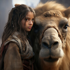 Girl with Camel2