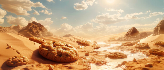 Enormous Chocolate Chip Cookies Forming