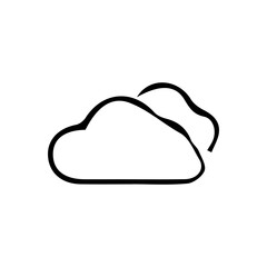 outline single icons related to weather. Clouds - Vector Stock Collection. Editable stroke icon. Vector illustration