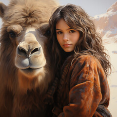 Girl with Camel3