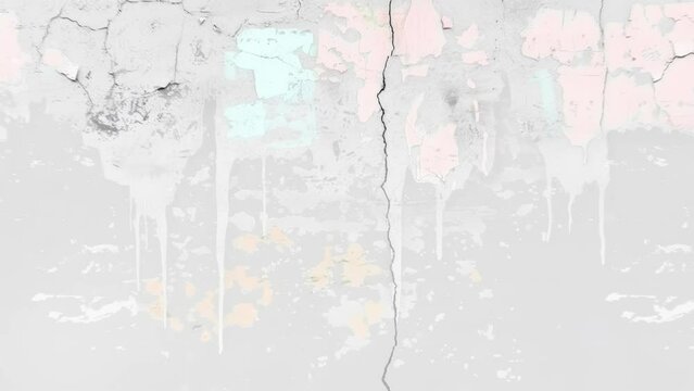 White concrete wall as background, white cement or stone old texture as a retro pattern wall plaster and scratches, white and black cement texture for background. grunge. Animations