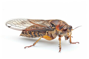 Cicada isolated on white background