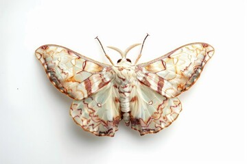 Moth isolated on white background