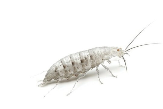 Silverfish isolated on white background