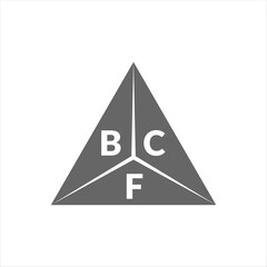 BCF letter logo design on white background. Creative  modern BCF letter logo design. Vector design.