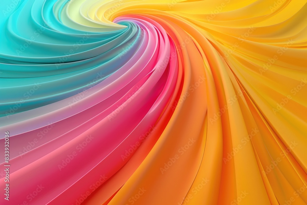 Poster a vibrant and dynamic spiral design featuring swirling colors