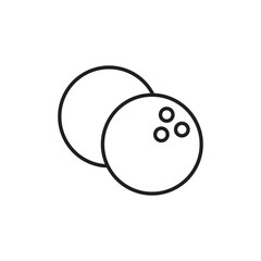 Bowling Ball icon design with white background stock illustration