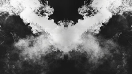 Dramatic Smoke Explosion for Spooky Halloween Backgrounds Generative AI