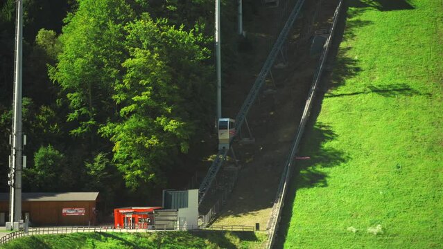 Heini Klopfer Skiflugschanze ski jumping flying hill by Obersdorf. Allgau, Bavaria, Bayern Germany. Heini-Klopfer-Skiflugschanze ist eine Skiflugschanze ausserhalb des Allgauer Ortes Oberstdorf. 