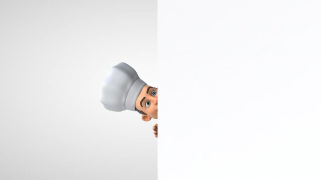 Fun cartoon chef character animation