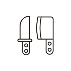 Knifes icon design with white background stock illustration