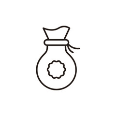 Zakat icon design with white background stock illustration