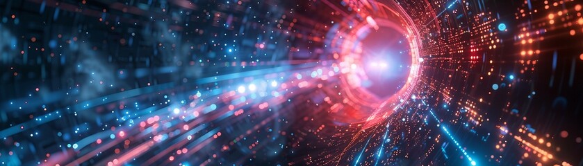 Obraz premium A futuristic picnic scene with holographic reenactments of the American Revolution, blending advanced technology with historical celebration, Futuristic, Holographic, Neon 8K , high-resolution, ultra 