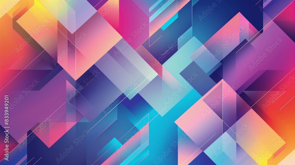 Poster an abstract background with colorful geometric shapes and gradients
