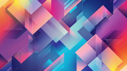 Fototapeta premium An abstract background with colorful geometric shapes and gradients