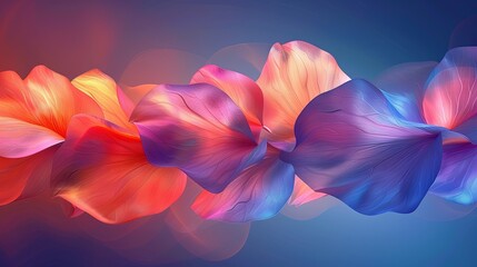 Obraz premium A colorful bouquet of flowers is displayed in a blue background