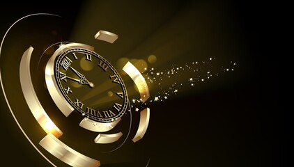 2024 Happy New Year Background Design. Illustration.