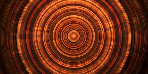 Dynamic concentric circles burst with in a rich terracotta color,evoking movements in this mesmerizing abstract background,concept of graphic and web design,advertising presentations,banner