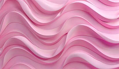 Obraz premium Pink background with a pink wavy geometric pattern, seamless texture, 3D rendering in the style of hyperrealistic details, highly detailed in the style of hyperrealism, high detail, high quality, high