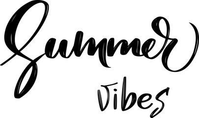 Summer Vibes lettering vector file