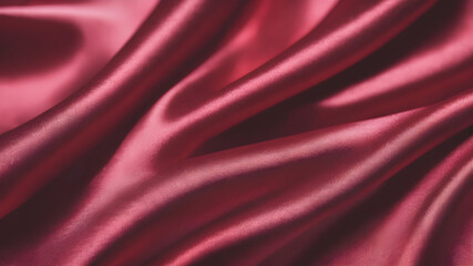 Obraz premium Abstract Background Red Silk Fabric Texture, Luxury Cloth, Liquid Wave With a transparent background