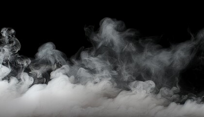 dark smoke texture on transparent background