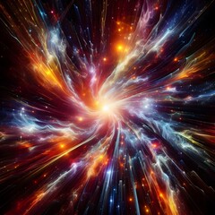 Fototapeta premium An electrifying display of abstract colorful lights
