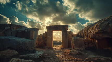 In the mystical atmosphere of the Mnajdra complex _004