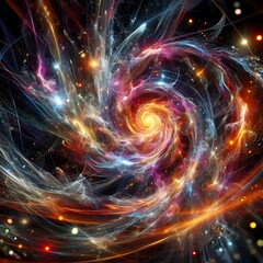 Fototapeta premium An electrifying display of abstract colorful lights